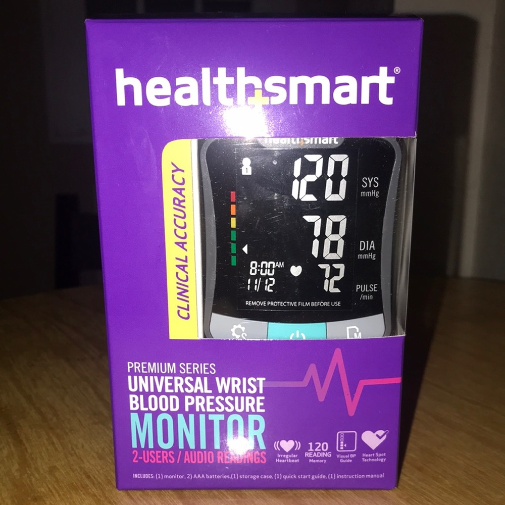 Universal Wrist Blood Pressure Monitor - Black